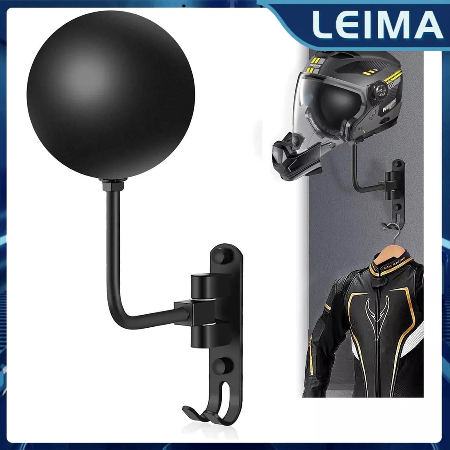 Cycling Gear Wall Mount - Wall Mount Motorcycle Helmet Rack 180°
