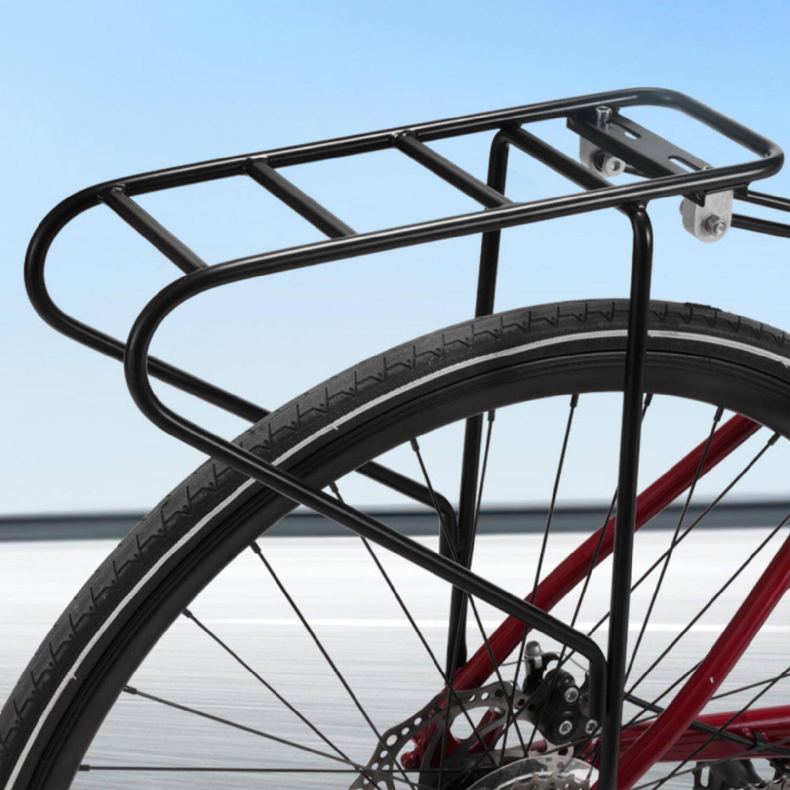 Cycling Gear Gravel - Durable Steel Bike Cargo Rack Rear