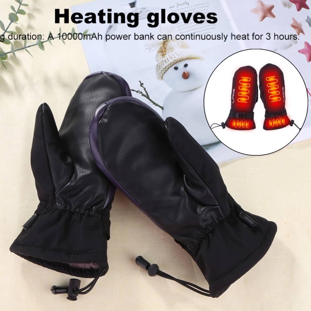 Cycling Gear Temperature - Warm Heated Gloves USB Charging Electric