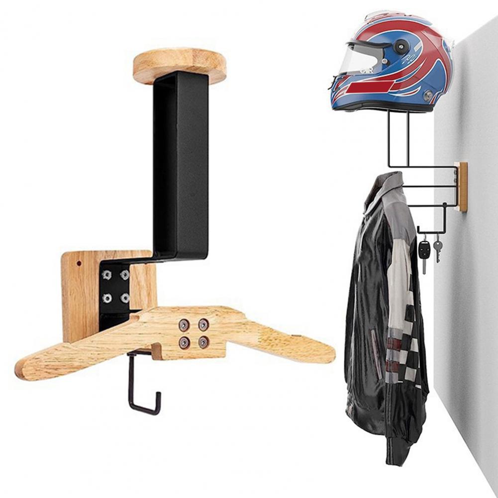 Cycling Gear Wall Mount - Vest Hanger Wall Mount Motorcycle Helmet