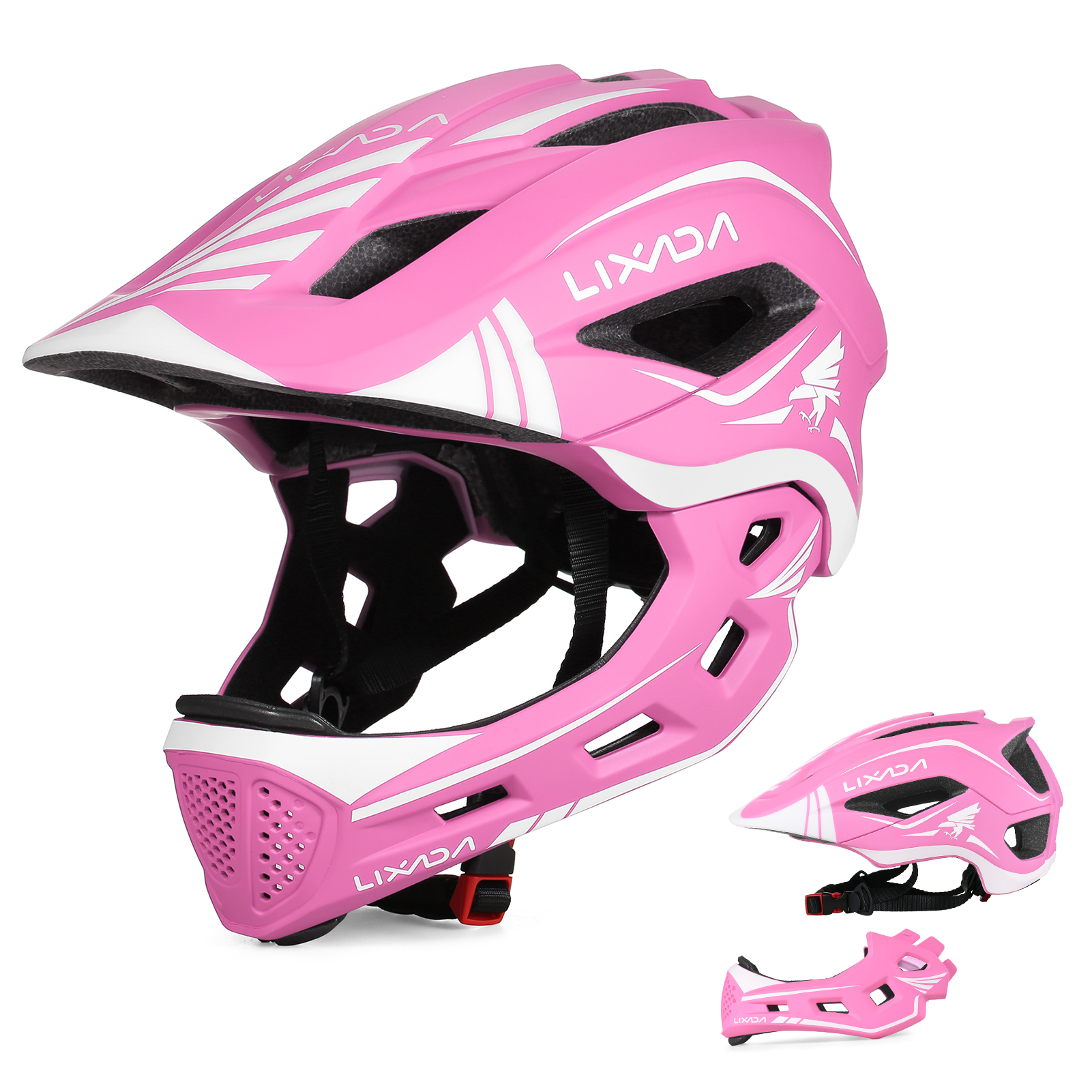 Cycling Protective Gear For Kids - Lixada Kids 2-in-1 Detachable Full Face