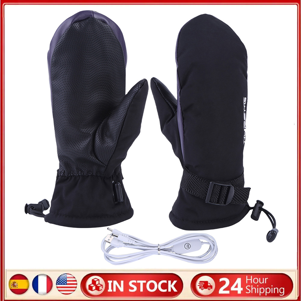 Cycling Gear Temperature - Electric Heating Gloves USB Charging Electric