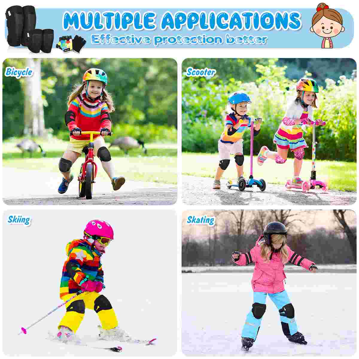 MOVTOTOP Protective Gear Set K – Cycling Protective Gear For Kids Bewertung und Preis