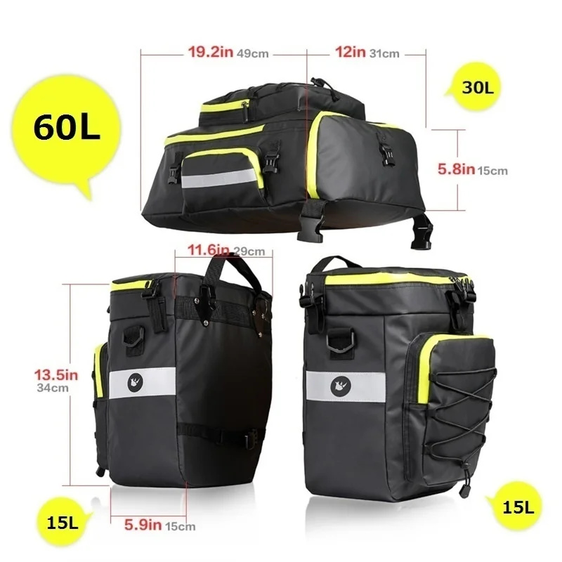 60L 3 In 1 Mountain Road Bicyc – Cycling Gear Storage Rack Bewertung und Preis