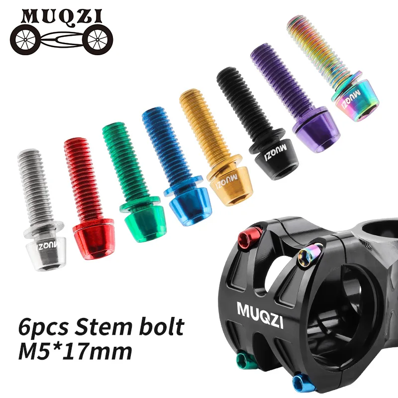 MUQZI 6pcs Stem Bolts M5x17mm  – Bike Stem Riser Bewertung und Preis