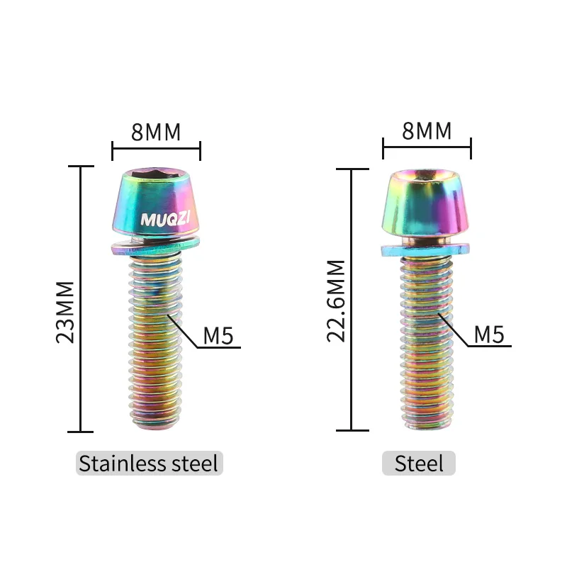 MUQZI 6pcs Stem Bolts M5x17mm  – Bike Stem Riser Bewertung und Preis