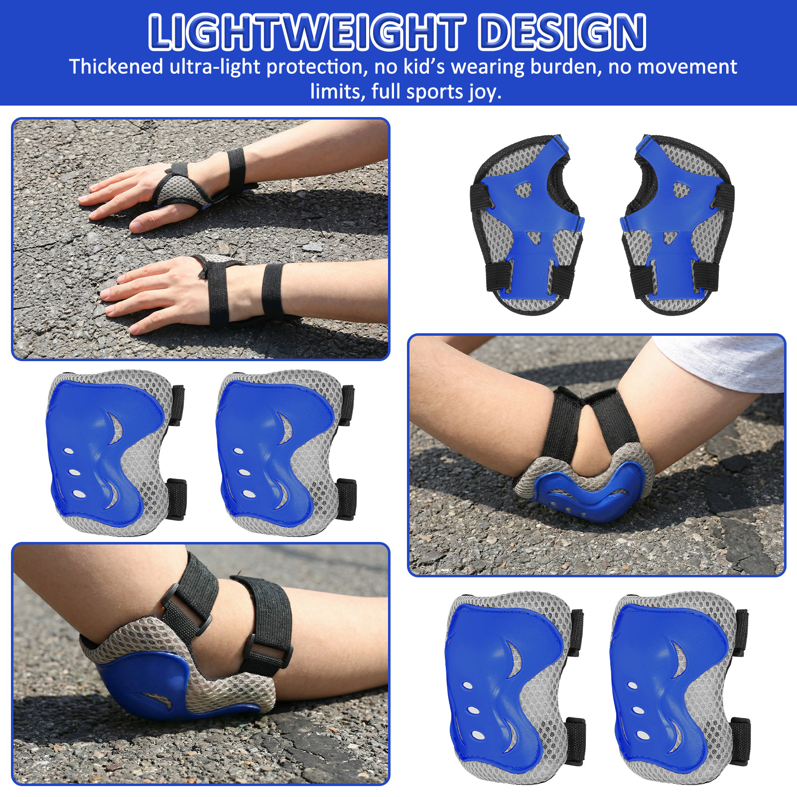 6 in 1 Knee Pads and Elbow Pad – Cycling Protective Gear For Kids Bewertung und Preis