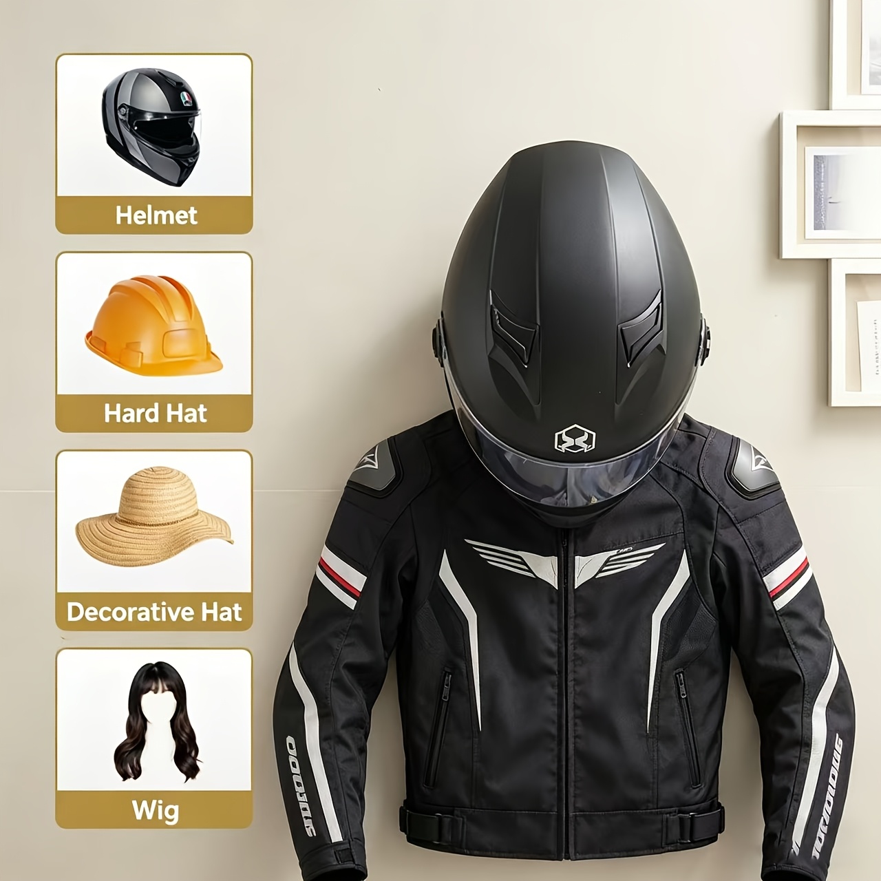 Motorcycle Helmet Holder Solid – Cycling Gear Wall Mount Bewertung und Preis