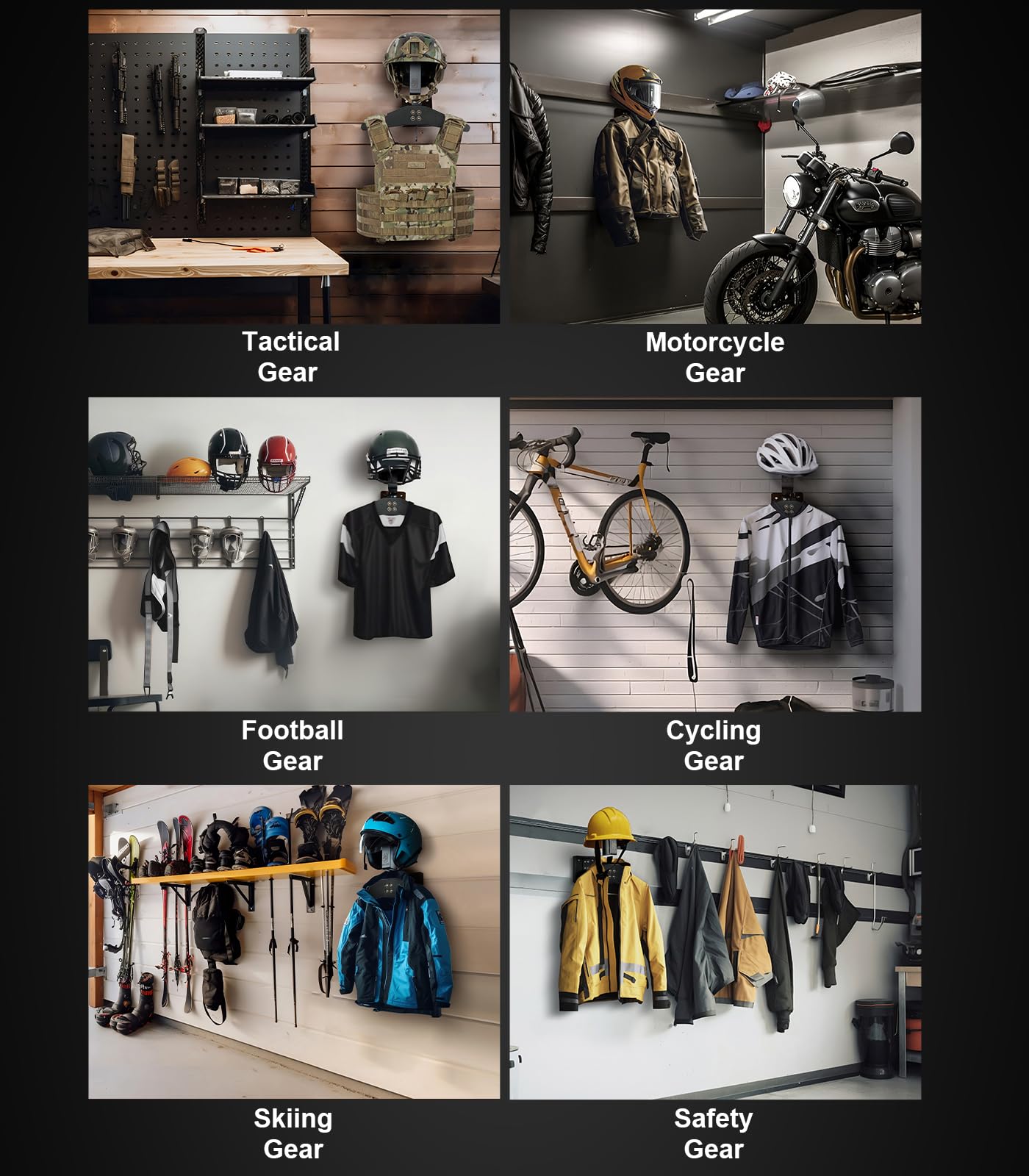Motorcycle Helmet Holder Wall  – Cycling Gear Wall Mount Bewertung und Preis