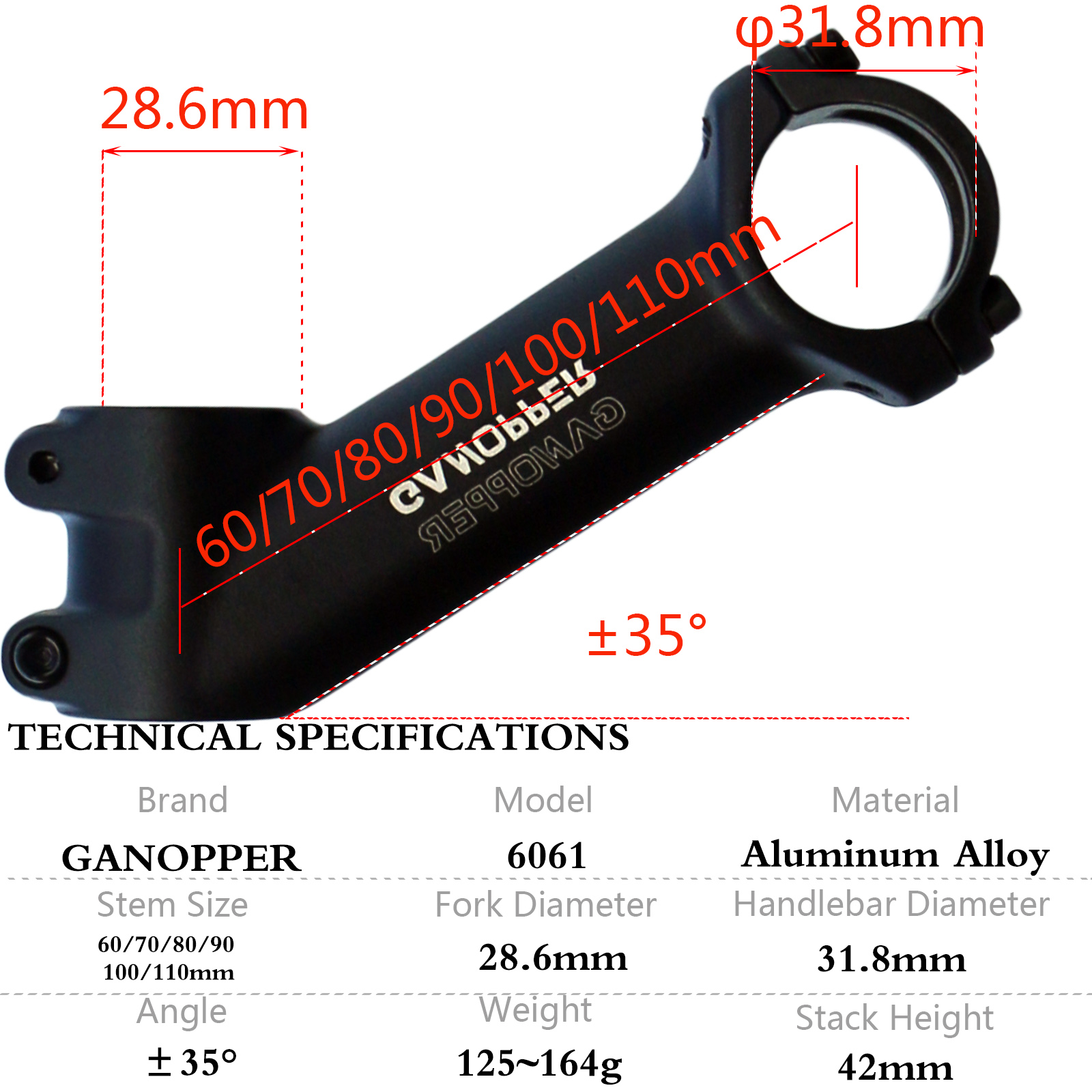 17 25 35 Degree Mountain Bike  – Bike Stem Riser Bewertung und Preis