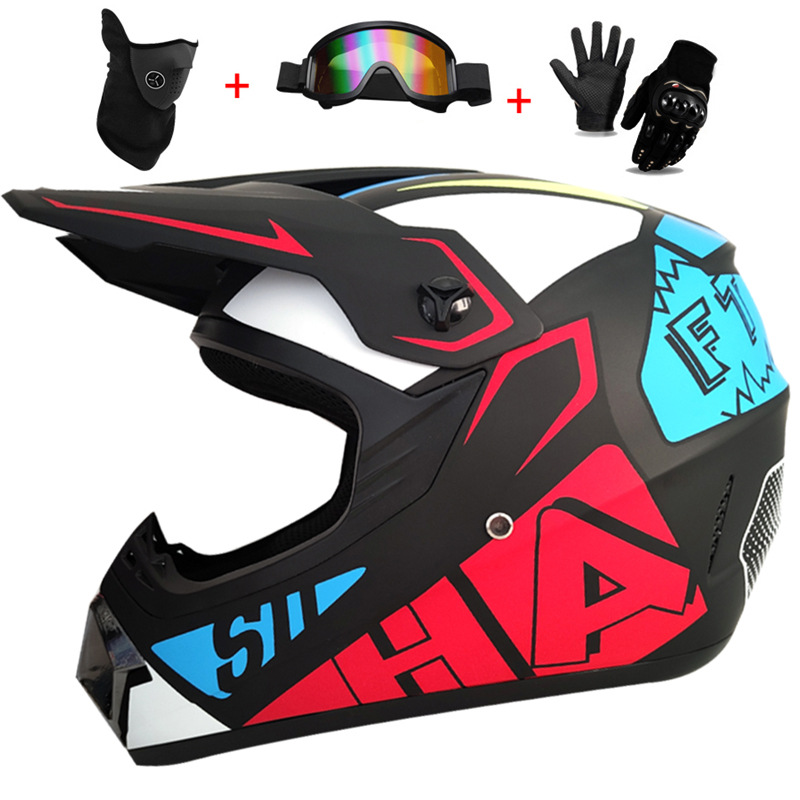 3Pcs Kids Off-Road Full Helmet – Cycling Protective Gear For Kids Bewertung und Preis