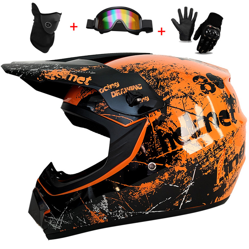 3Pcs Kids Off-Road Full Helmet – Cycling Protective Gear For Kids Bewertung und Preis