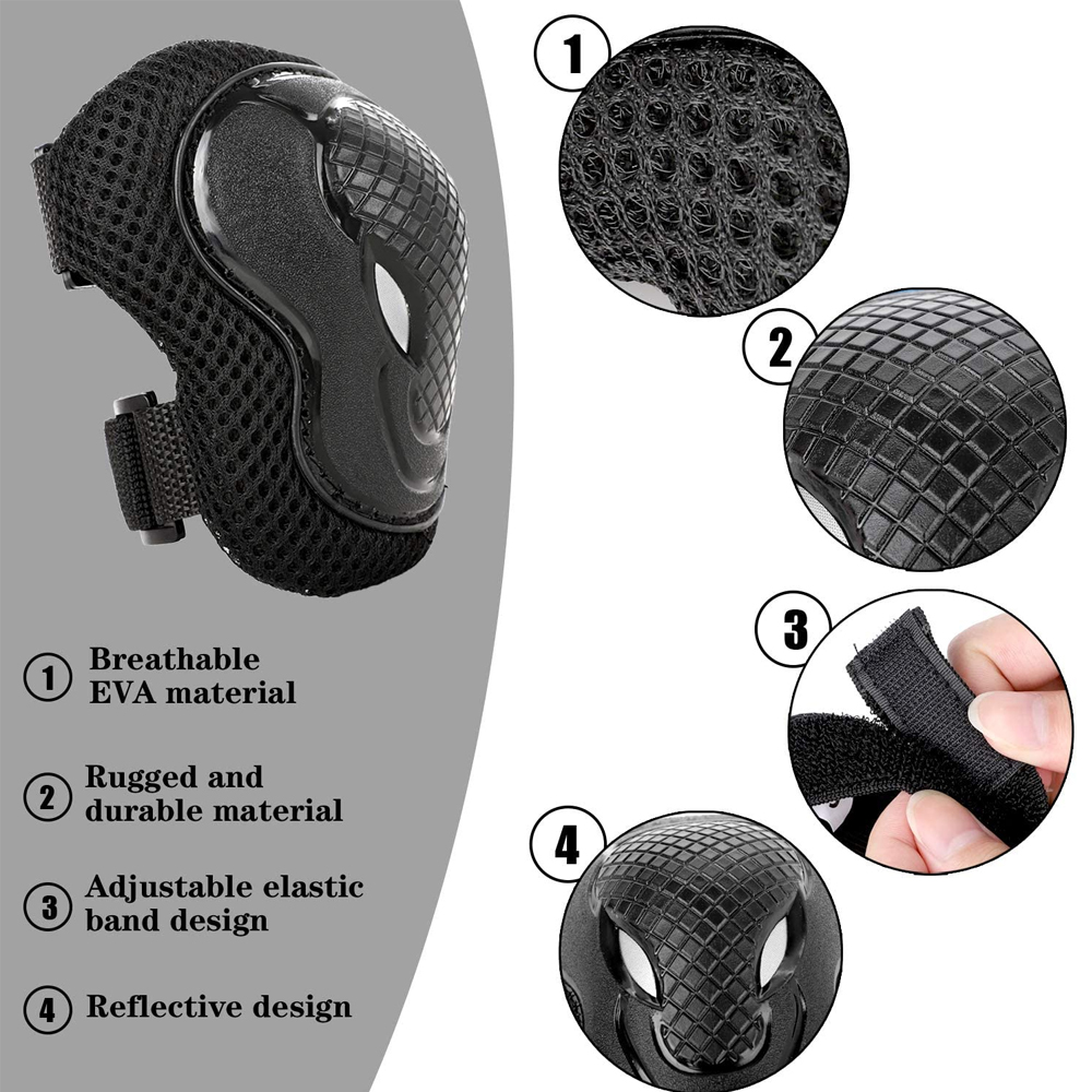 6Pcs Kids Knee Pads Elbow Pads – Cycling Protective Gear For Kids Bewertung und Preis