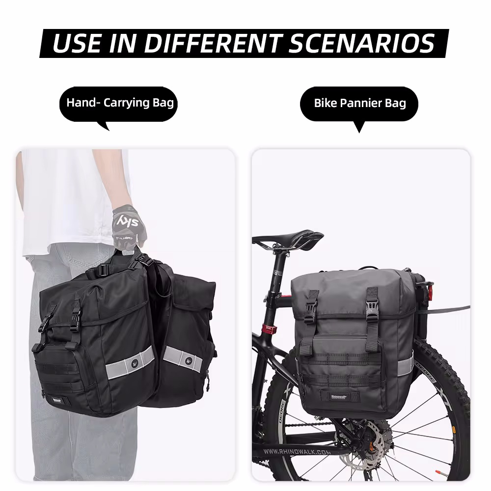 40L Bicycle Pannier Bag 2 in 1 – Cycling Gear Storage Rack Bewertung und Preis