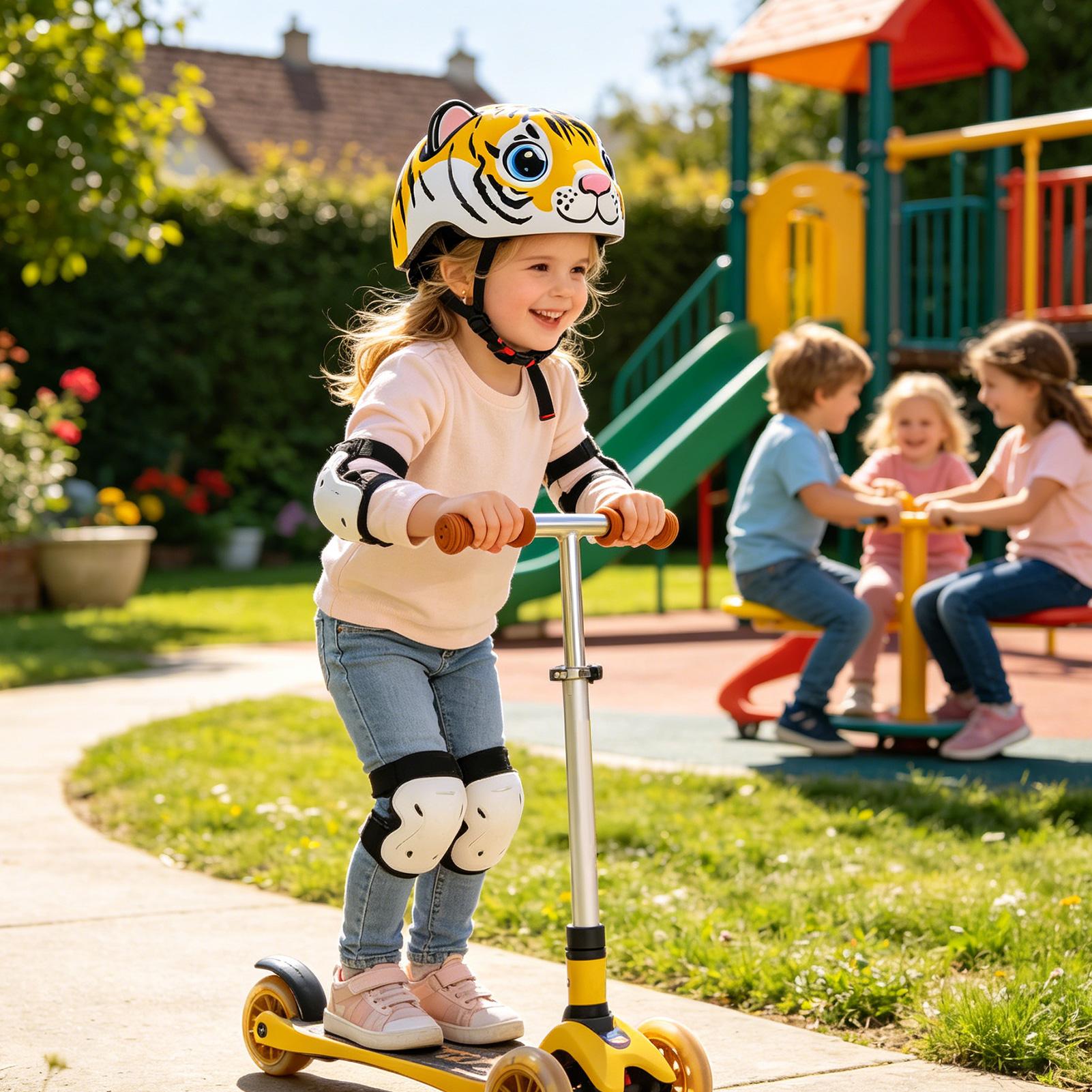 Kids Helmet Tiger Pattern Adju – Cycling Safety Gear For Kids Bewertung und Preis