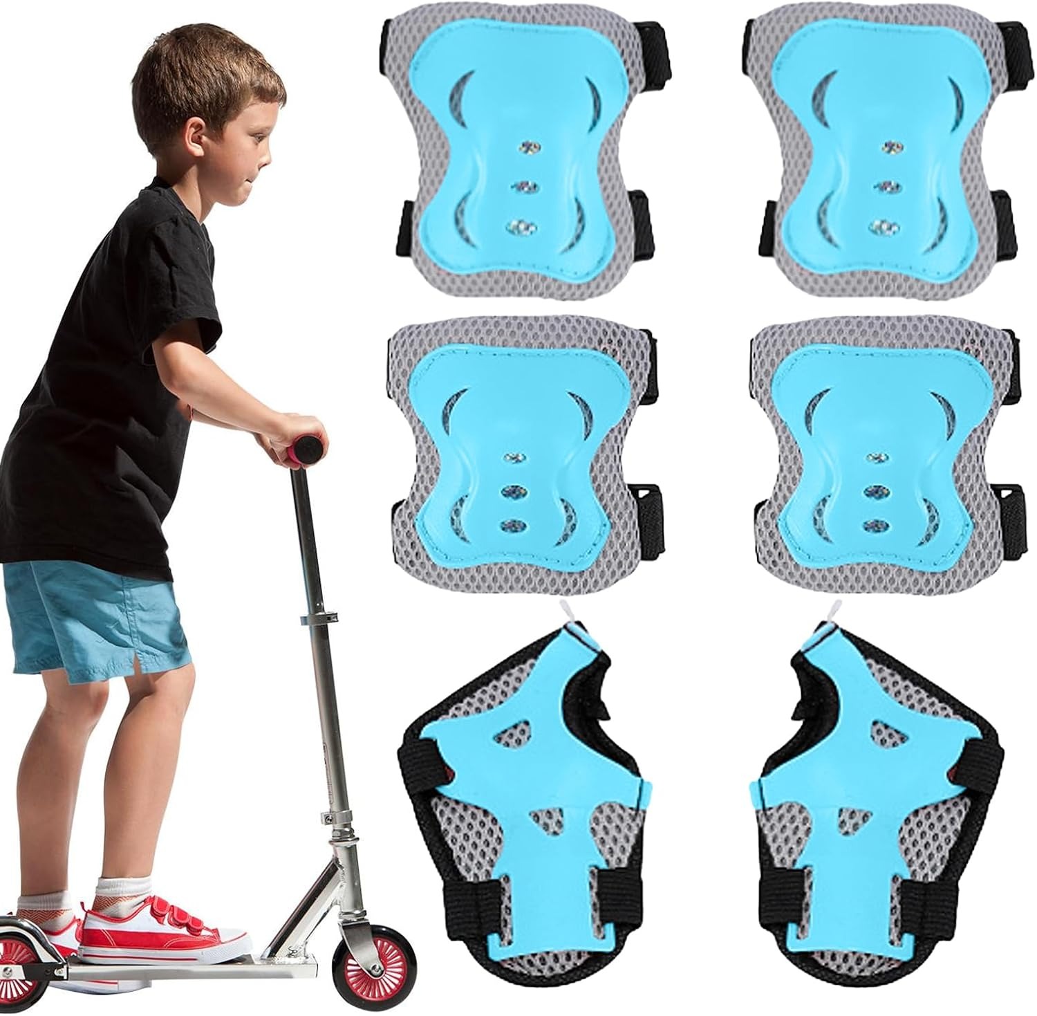 Kids Knee Pads Elbow PadsSet w – Cycling Safety Gear For Kids Bewertung und Preis