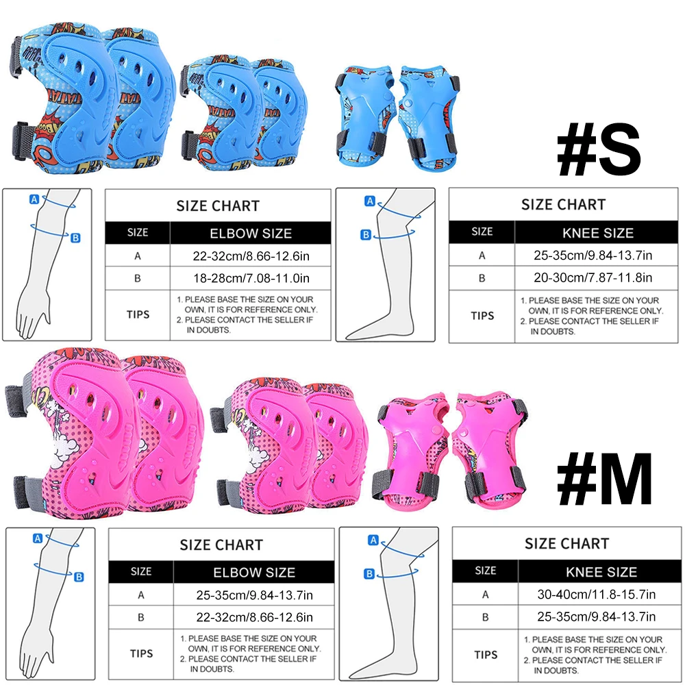 6Pcs Kids 3-12 Years Knee Elbo – Cycling Protective Gear For Kids Bewertung und Preis