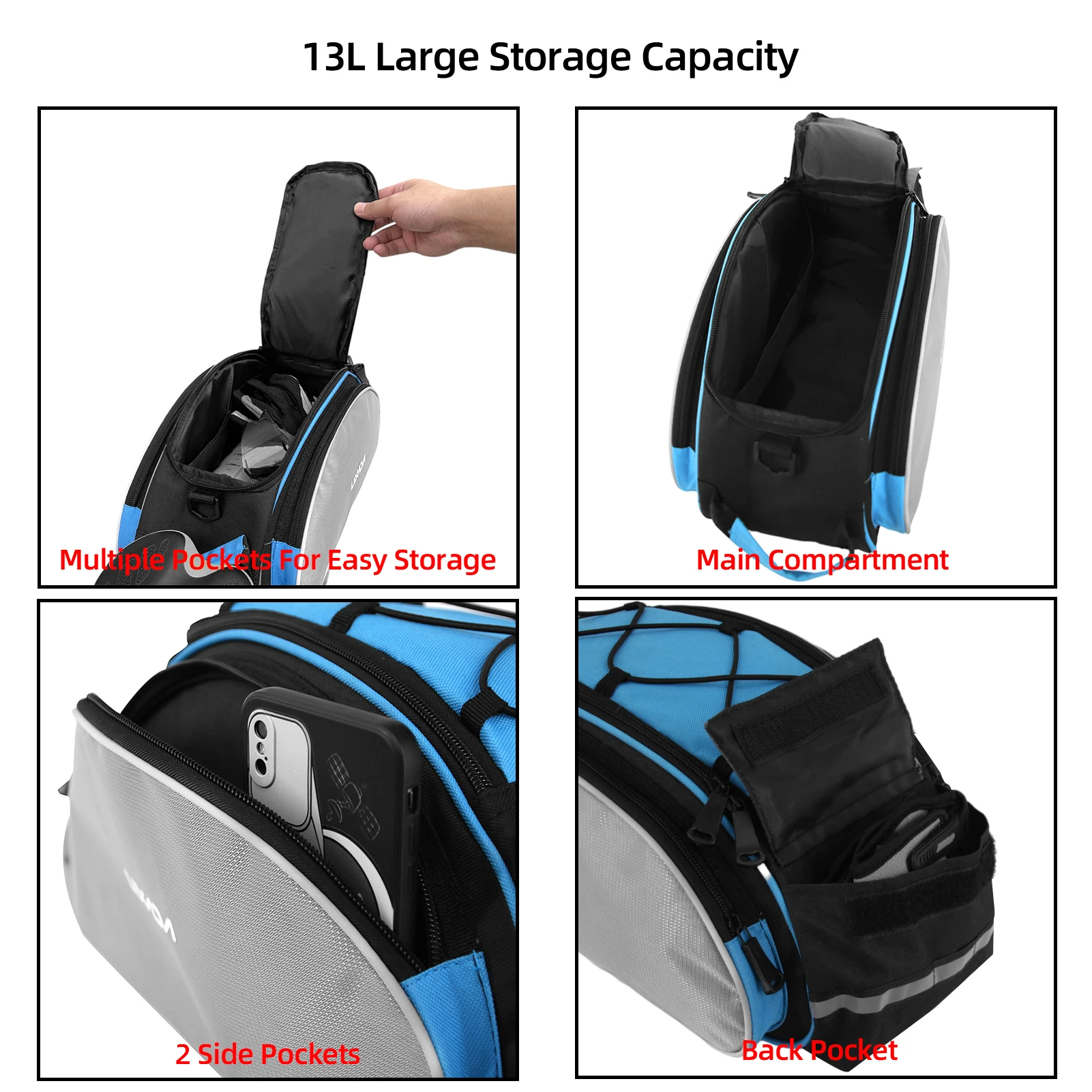 13LMultifunctional Bicycle Rea – Cycling Gear Storage Rack Bewertung und Preis